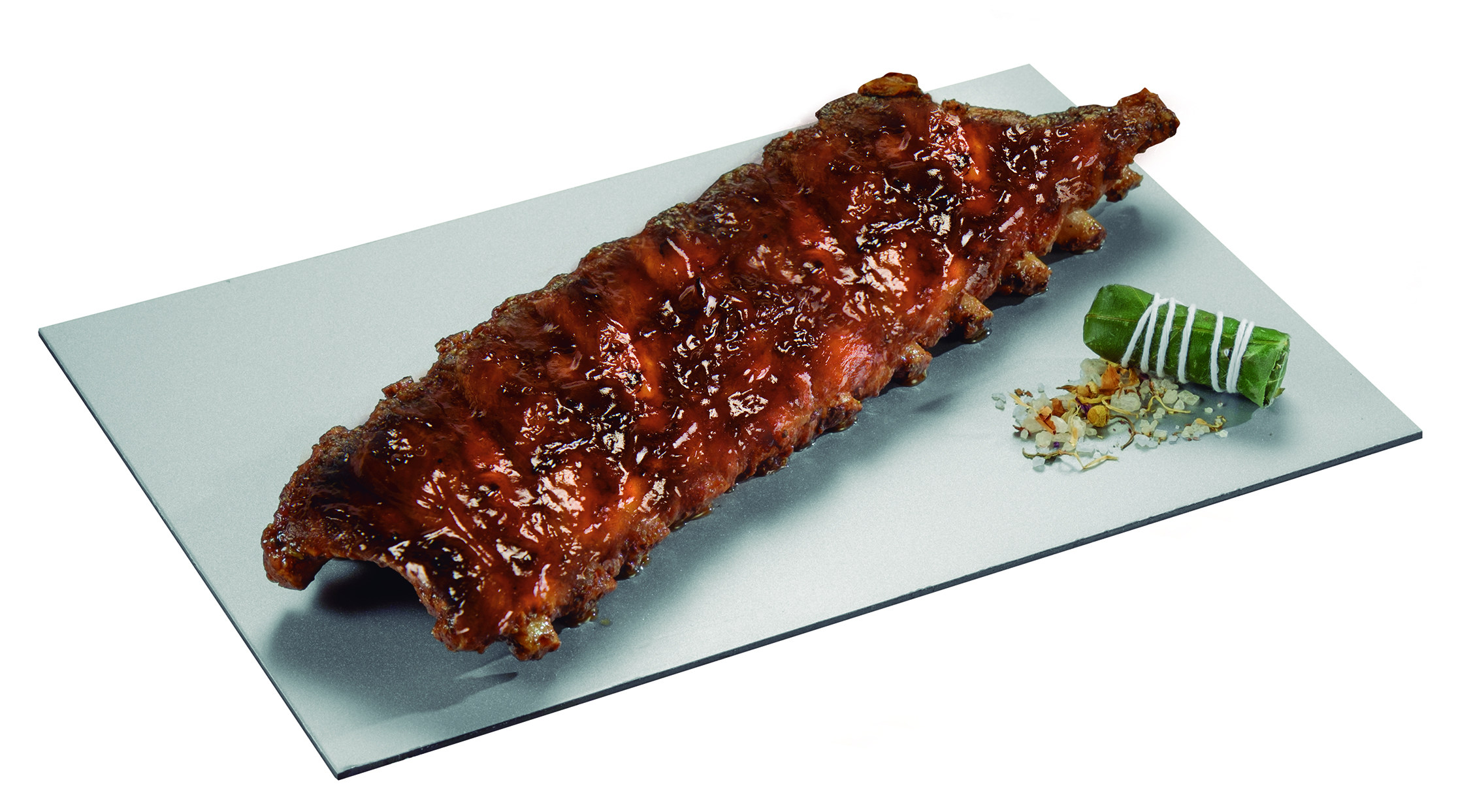 Costillas de cerdo asadas con salsa barbacoa