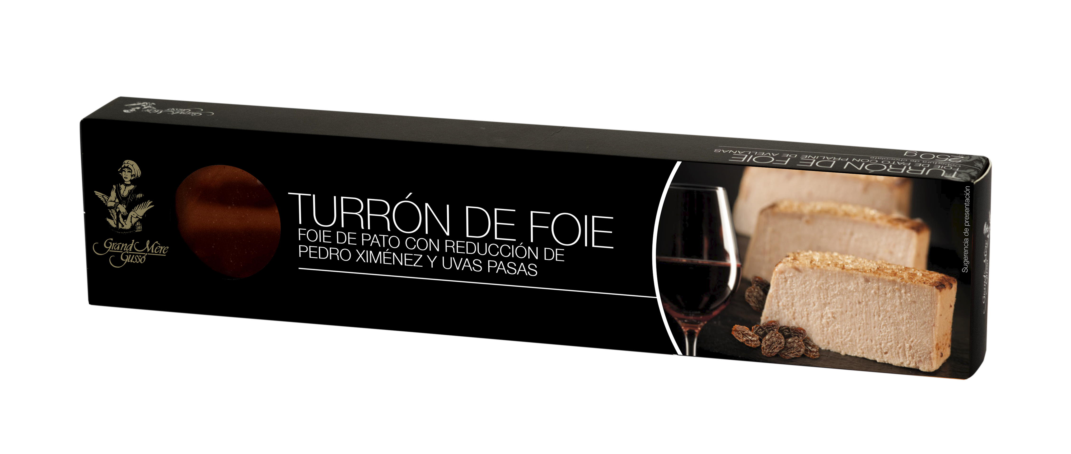 Turrón de foie de pato con reducción de pedro ximenez